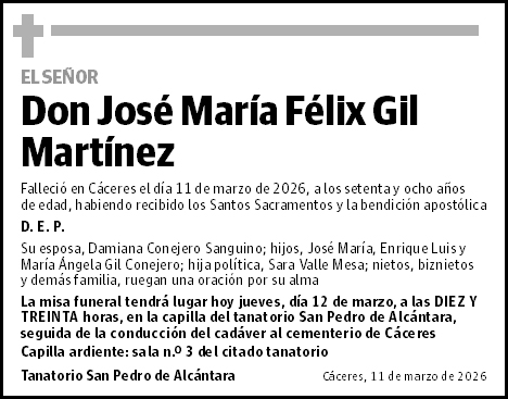 José María Félix Gil Martínez