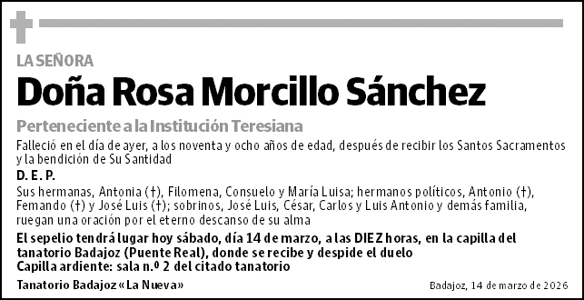 Rosa Morcillo Sánchez