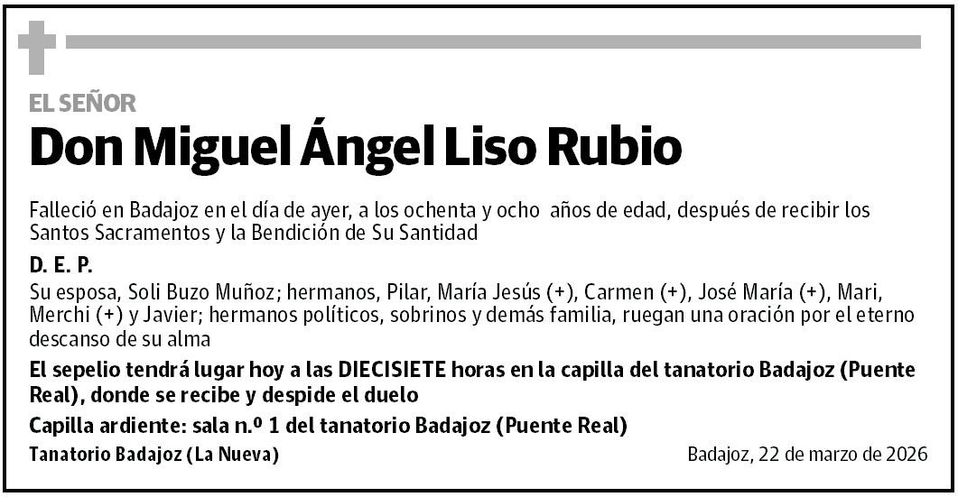 Don Miguel Ángel Liso Rubio