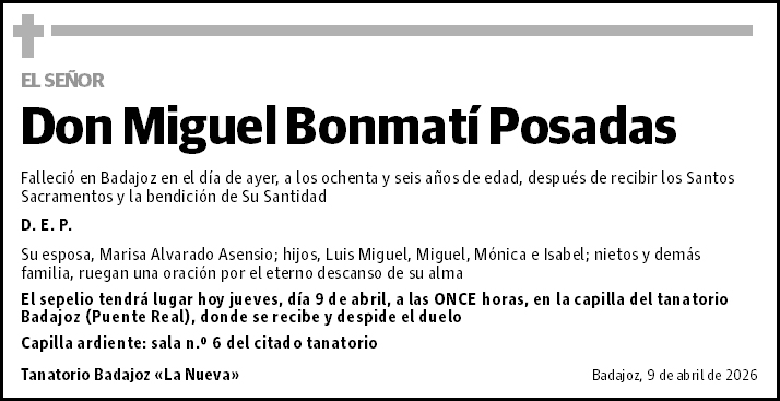 Miguel Bonmatí Posadas