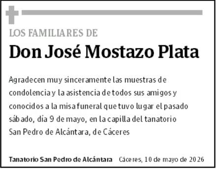 José Mostazo Plata