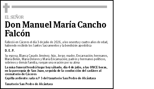 Manuel María Cancho Falcón