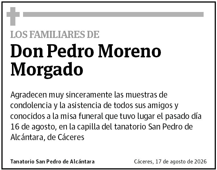 Don Pedro Moreno Morgado