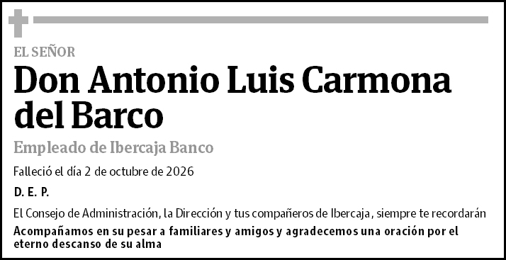 Antonio Luis Carmona del Barco