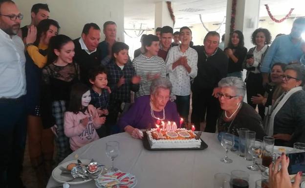 La oliventina Eloísa Franco Álvarez cumple un siglo de vida