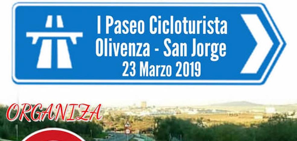 Este sábado, I Paseo Cicloturista Olivenza-San Jorge de Alor