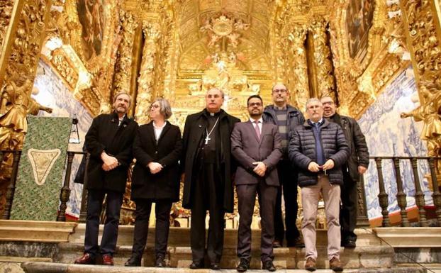 Inaugurada la restauración del retablo mayor de la iglesia de Santa María del Castillo de Olivenza