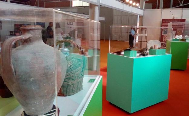 Piezas del Museo de Olivenza, en la exposición 'La vida a destajo' sobre la mujer
