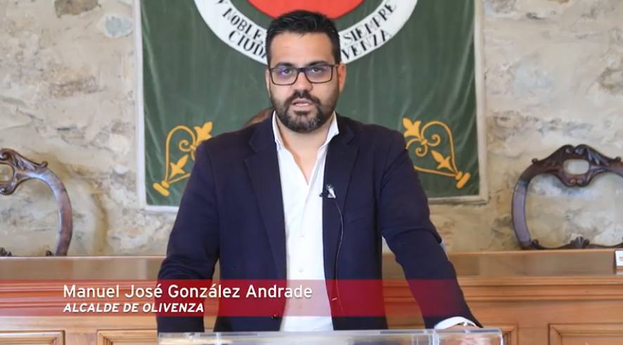 Mensaje institucional del alcalde de Olivenza ante la crisis sanitaria del coronavirus