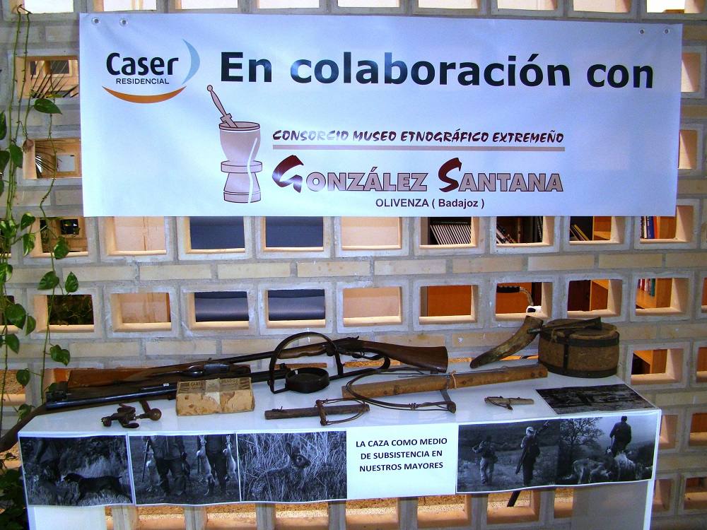 Perros y objetos de caza del Museo activan sentimientos de usuarios de Caser Olivenza