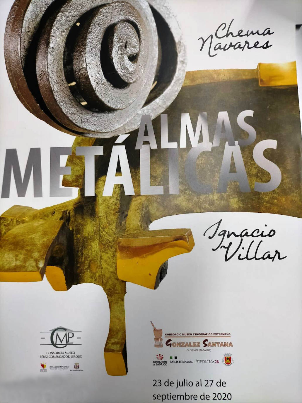 Chema Navares e Ignacio Villar muestran en el Museo de Olivenza sus «Almas Metálicas»