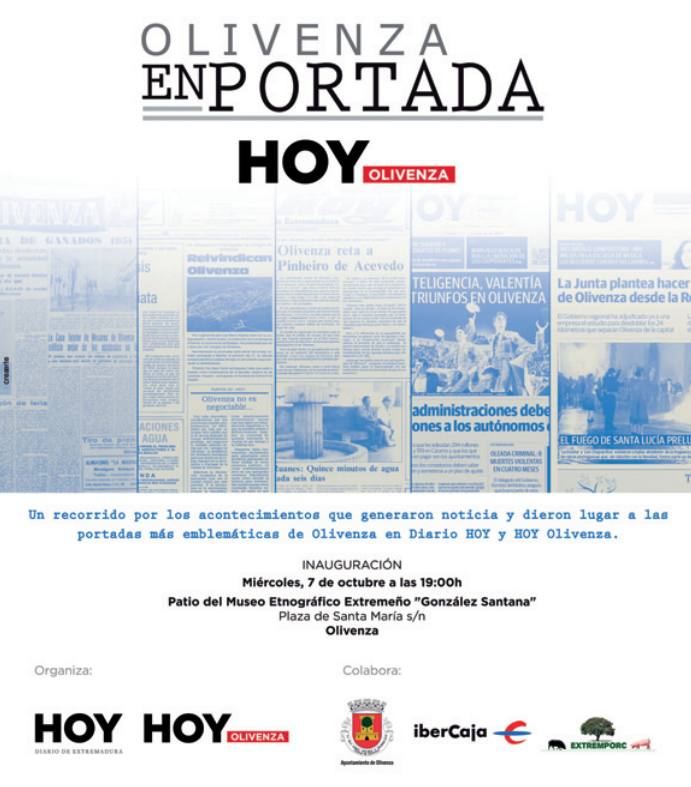 El Museo expone 'Olivenza en portada', un recorrido histórico del diario HOY en la ciudad