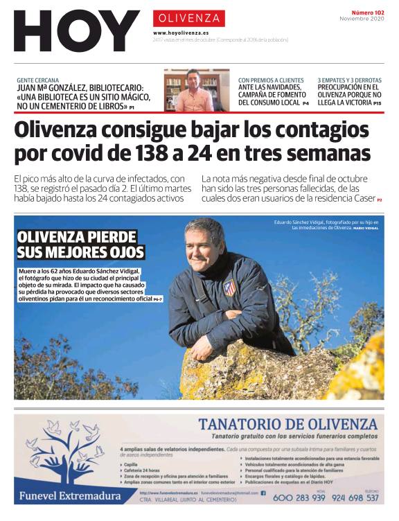 Ya en la calle la edición número 102 del hiperlocal HOY Olivenza