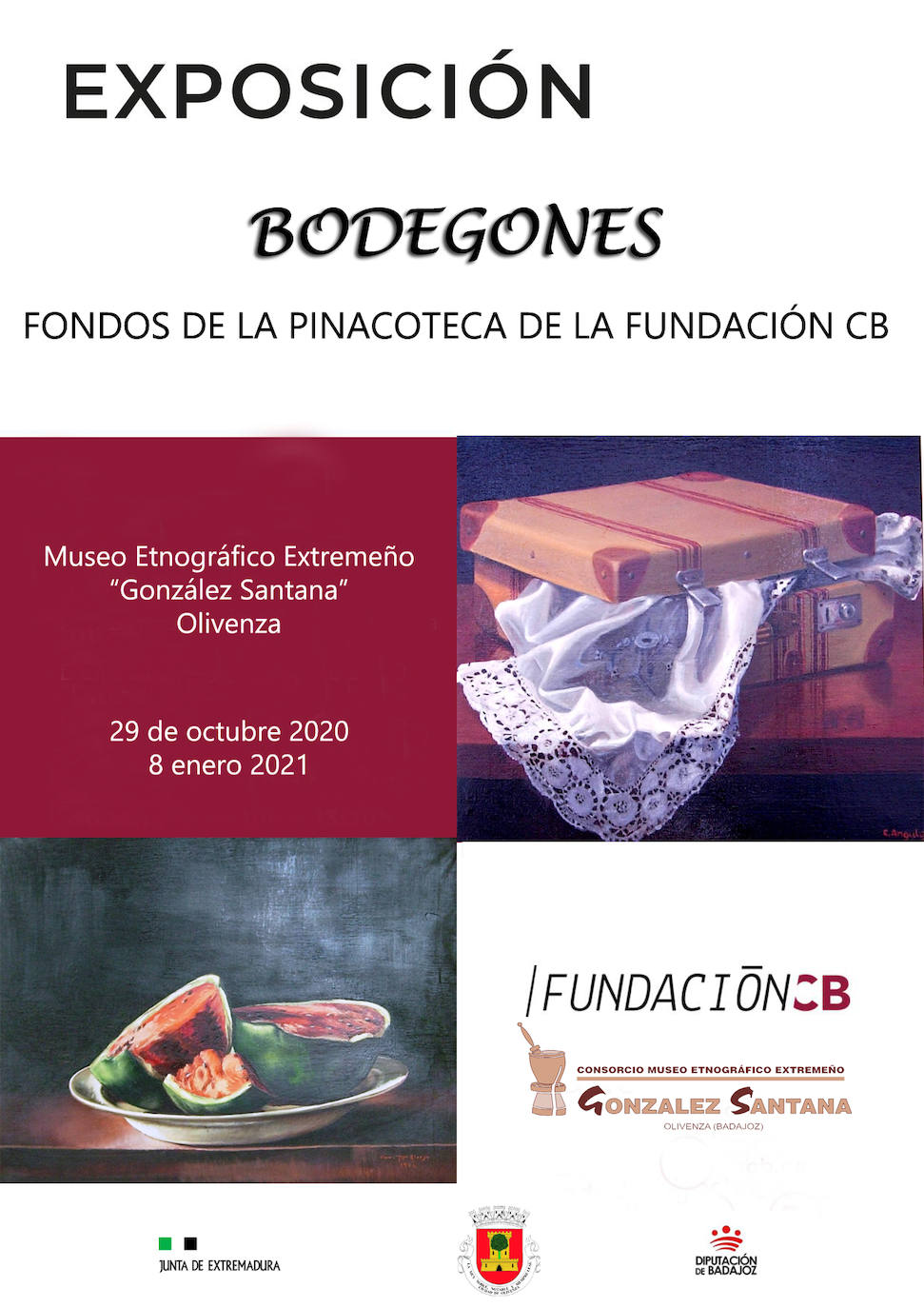 La Fundación CB expone en el Museo de Olivenza bodegones de su fondo pictórico