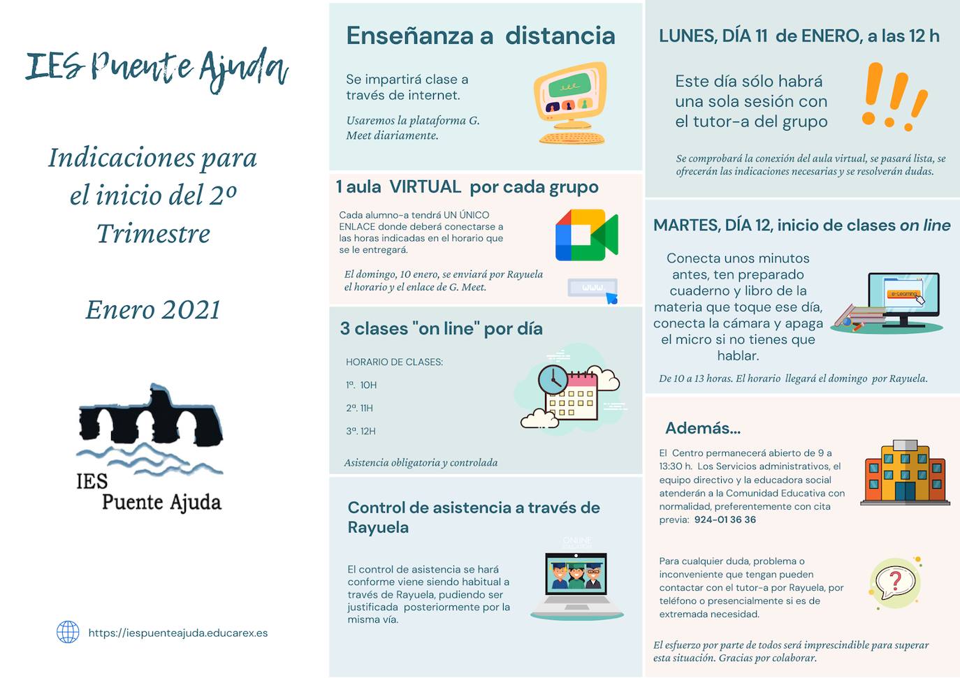 Los centros educativos de Olivenza inician las clases del segundo trimestre marcados por la pandemia