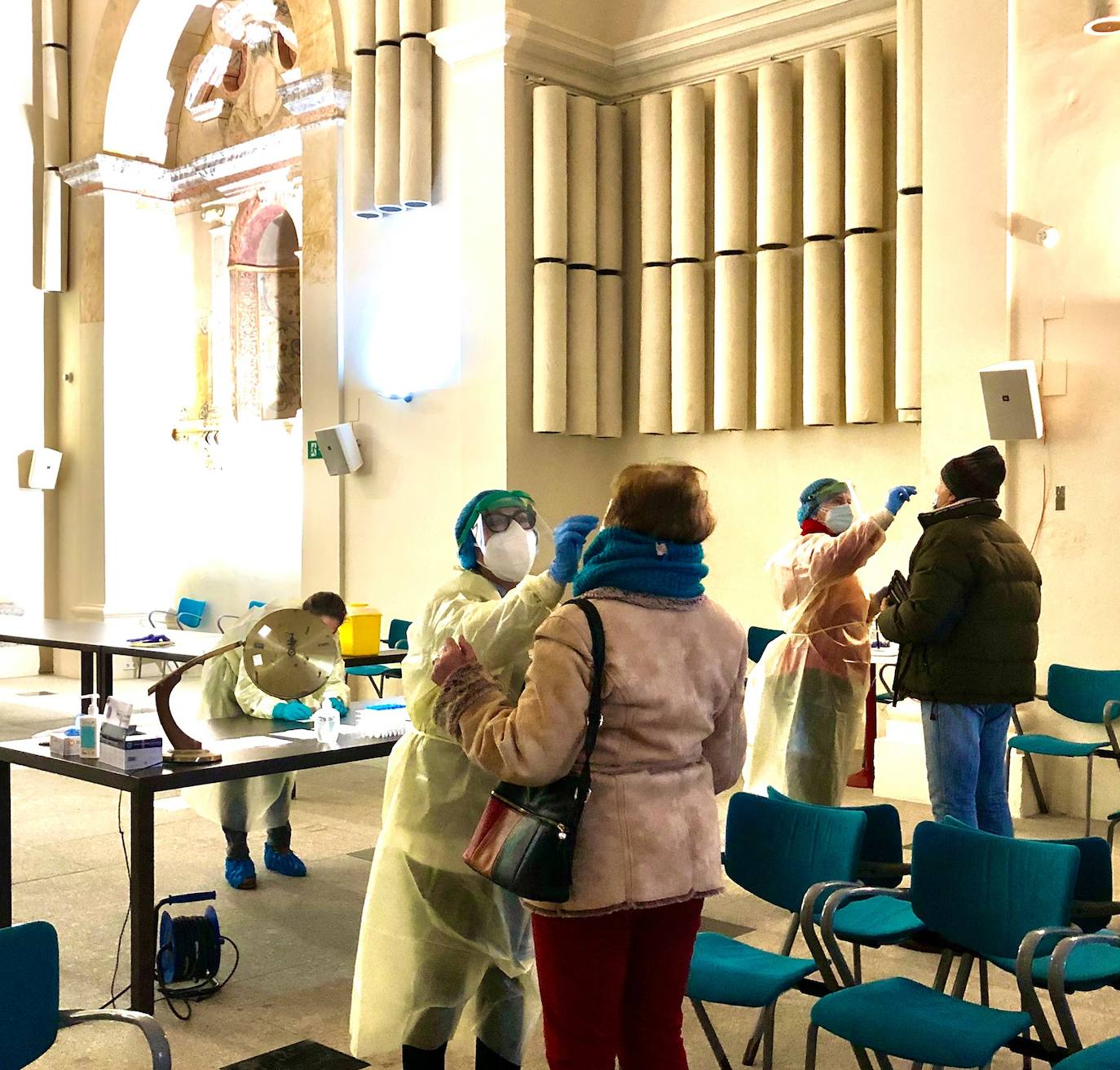 Los cribados masivos del convento de San Juan de Dios registraron 57 positivos por Covid-19