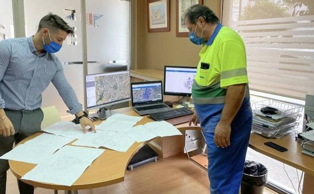 Aqualia actualiza el mapa digital de las tuberías de Olivenza