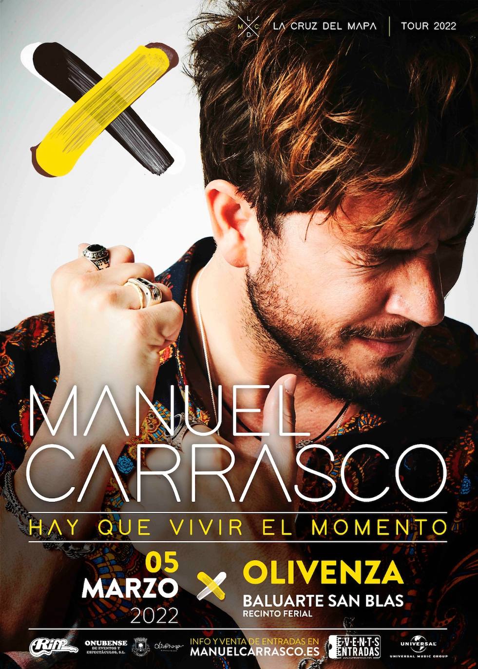 Olivenza acogerá un concierto de Manuel Carrasco dentro de la programación de la Feria del Toro 2022