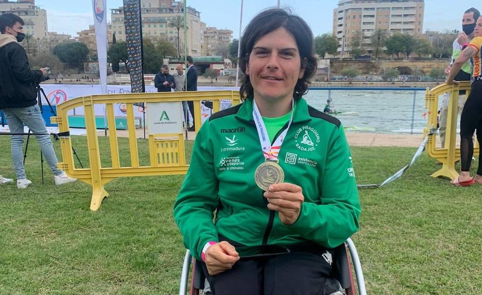 La piragüista oliventina Inés Felipe, oro en el Campeonato de España de Invierno