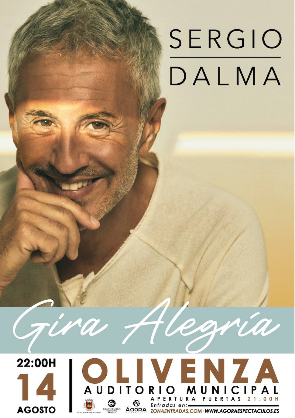 Sergio Dalma actuará en las Ferias y Fiestas de Olivenza 2022