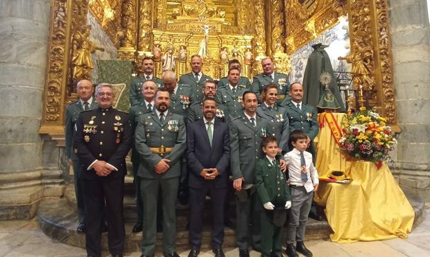 La Guardia Civil destacada en Olivenza asistió a la misa en honor a su patrona