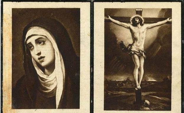La pieza del mes de noviembre del Museo Etnográfico es un recordatorio mortuorio de 1947