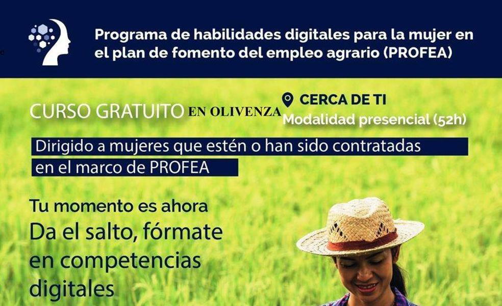 El Plan de Fomento del Empleo Agrario oferta un curso gratuito para mujeres