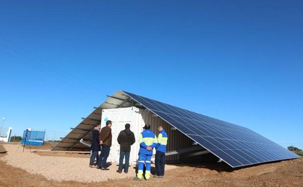 La estación depuradora de Aqualia en Olivenza ya funciona con placas fotovoltaicas