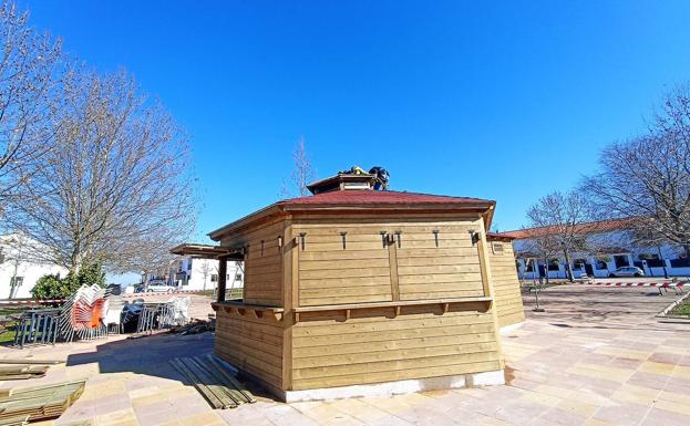 Las obras del nuevo quiosco del parque Adolfo Suárez se acercan a su fin