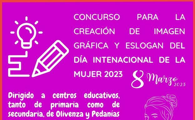 El Ayuntamiento convoca el 'I Concurso de Creación de Imagen Gráfica y Eslogan del Día Internacional de las Mujeres'