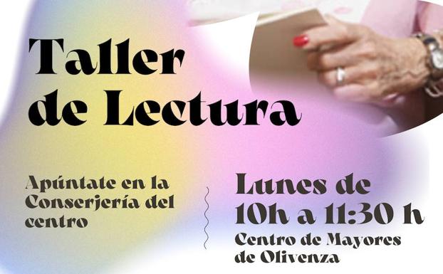 El Hogar de Mayores da comienzo a un Taller de Lectura destinado a personas mayores
