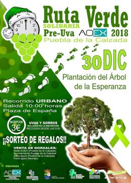 El próximo 30 de diciembre se celebra la I «Ruta Verde Solidaria» en Puebla de la Calzada