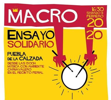 VII «macroensayo» solidario del Carnaval poblanchino 2.020