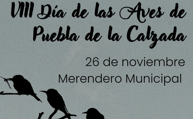 El 26 de noviembre, VIII edición del Día de las Aves