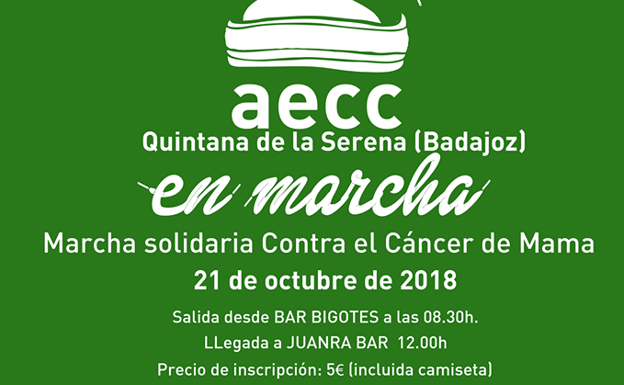 La localidad celebra mañana una marcha senderista para la lucha contra el cáncer