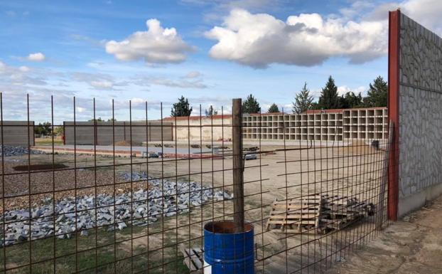 La ampliación del cementerio toma forma en la 1ª fase de las obras