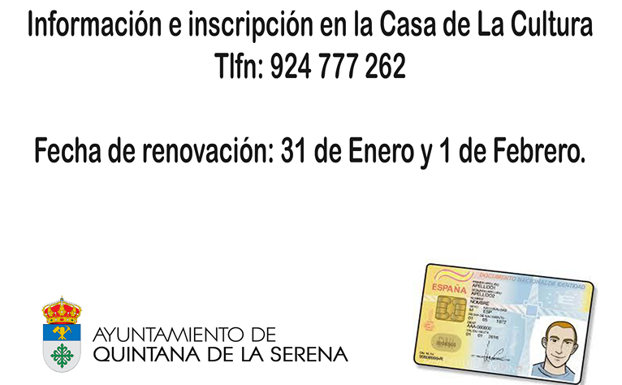 Los DNI con fecha hasta el 30 de julio podrán renovarse el 31 de enero y 1 de febrero