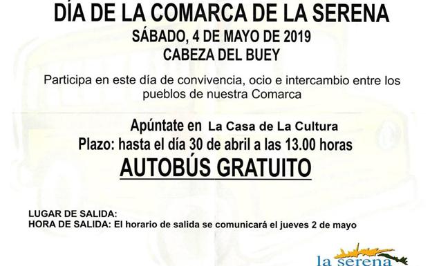 La mancomunidad ofrece un servicio de autobuses gratuitos para asistir al Día de la Comarca