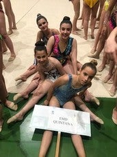 Tres gimnastas del equipo local se subieron al podio en una exhibición en Mérida