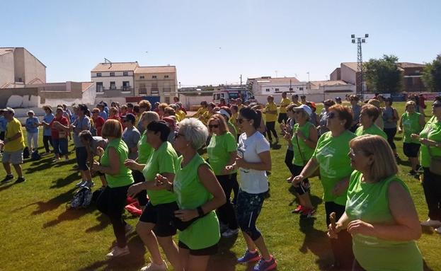 Cerca de doscientas personas de la comarca participaron en las IV de Olimipadas de Mayores de Quintana