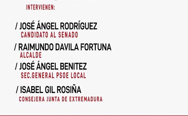 El PSOE de Quintana celebra mañana el mitin de campaña de cara a las elecciones del 10-N