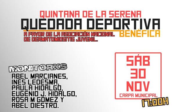 La carpa municipal acogerá un encuentro deportivo benéfico el próximo 30 de noviembre