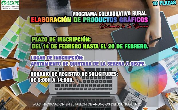 Abierto el plazo para participar en el programa colaborativo rural con especialidad en diseño gráfico