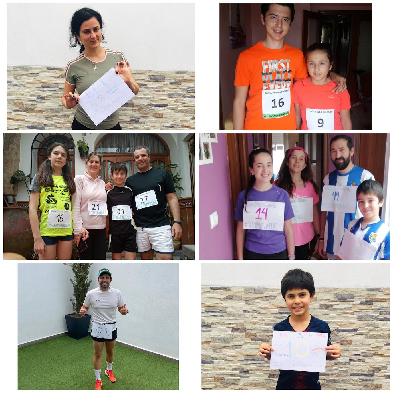 Más de un centenar de personas recorren los kilómetros de sus casas en la marcha virtual de Quintana