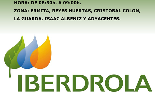 Corte de suministro eléctrico, mañana, en algunas calles