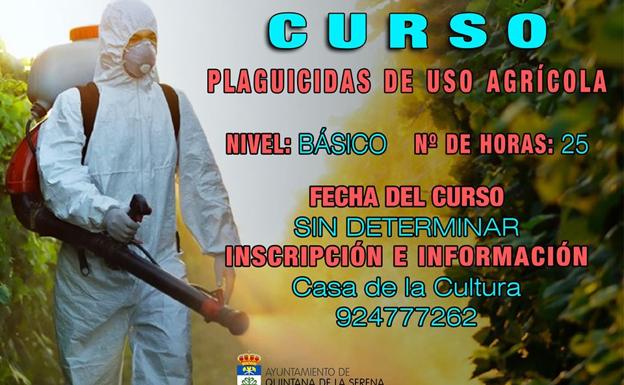 El Ayuntamiento anuncia un curso de plaguicidas de uso agrícola