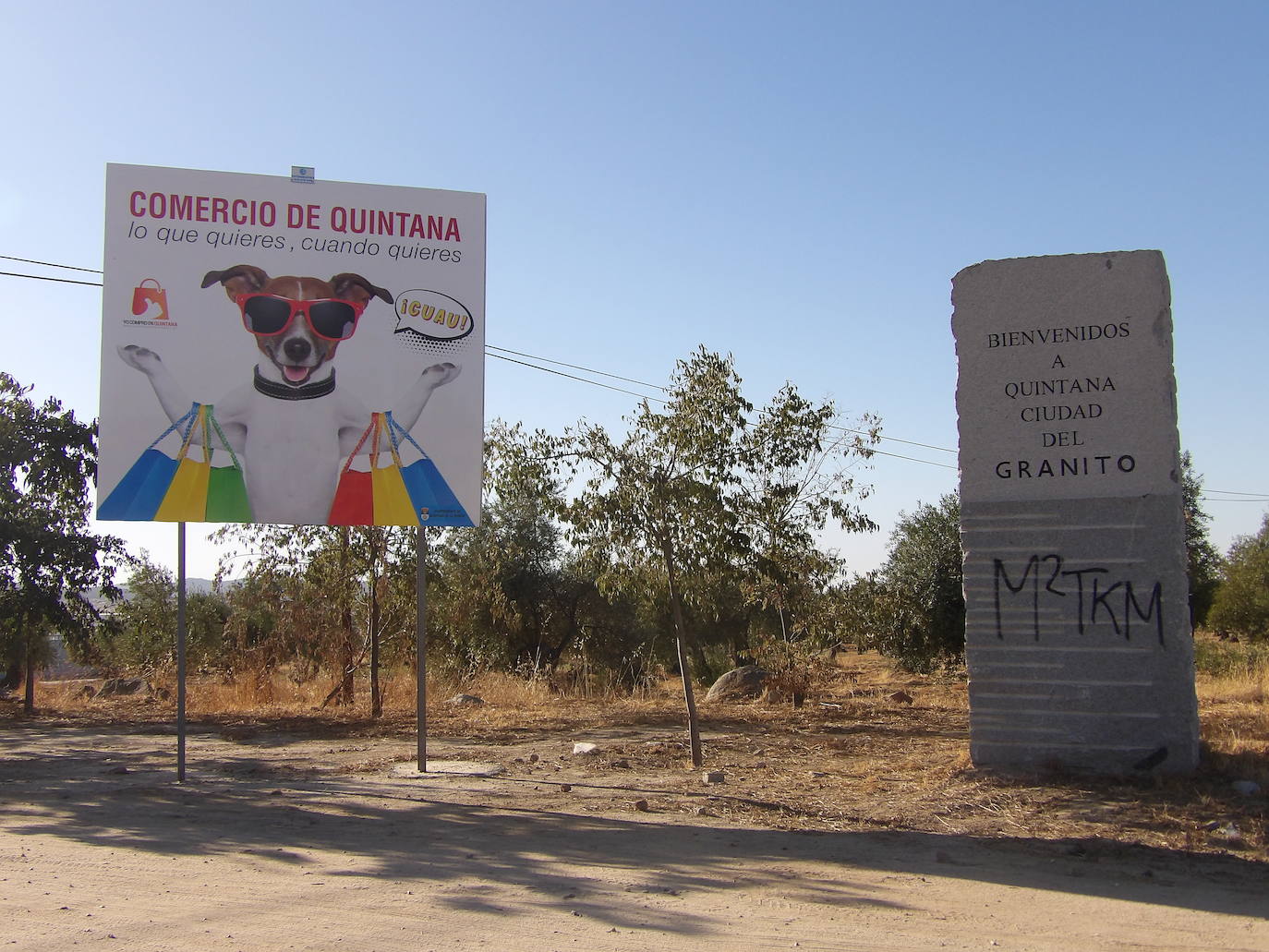 Instalan vallas publicitarias en las entradas de Quintana para apoyar al comercio local