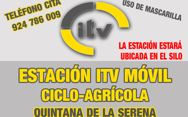 Una estación ITV móvil ciclo-agrícola se instalará en la localidad los días 21, 21 y 22 de octubre