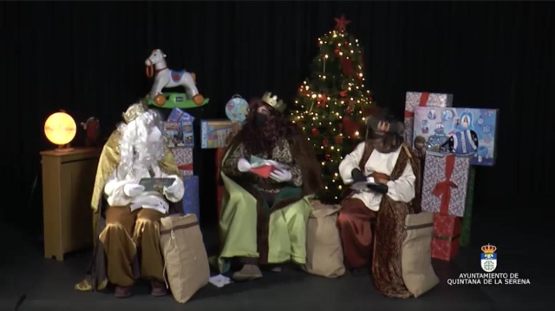 Los Reyes Magos graban un vídeo para los niños tras la cancelación de su visita a Quintana