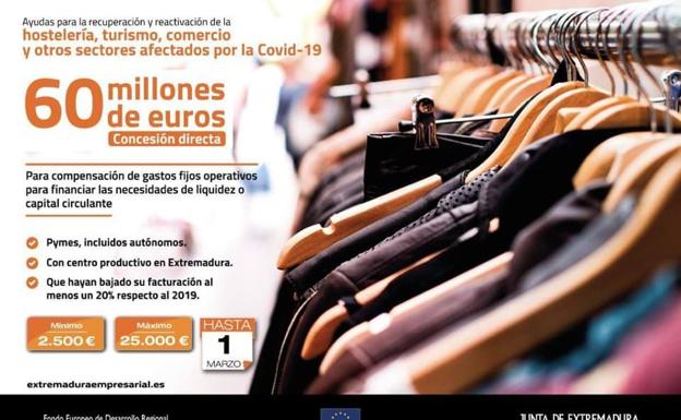 Abierta una línea de ayudas dirigida a la hostelería, comercio, turismo y otros sectores afectados por la Covid-19